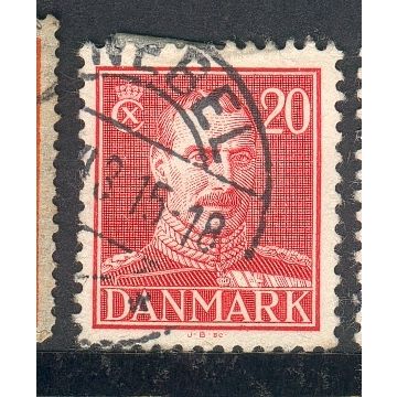 Denmark stamps 1942 - SG 329 - 20ore King Christian X - used