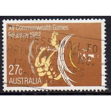 Australia 1982 Commonwealth Games, Brisbane - Weightlifting 27c Used