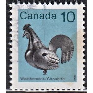 CANADA, 1982 10c Weather-cock p14 x 13.5, SG 1058 (Scott #921), used