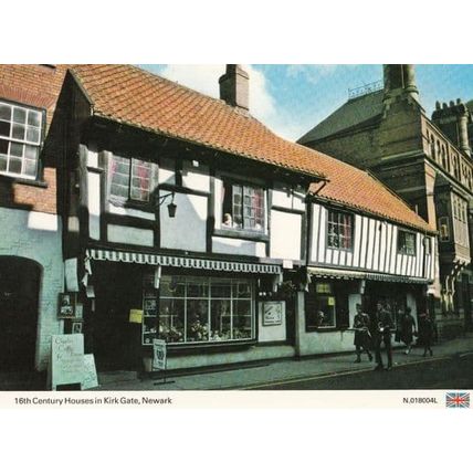 Coffee Shop & Invitation Sign at Kirk Gate Newark Nottingham Postcard
