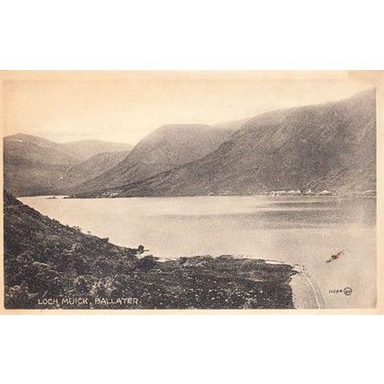 Ballater Loch Muick Scotland Stunning Vintage Early Postcard