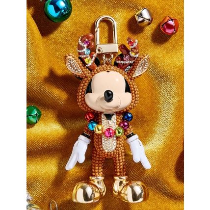 BAUBLEBAR DISNEY MICKEY REINDEER SPARKLE CHRISTMAS BAG CHARM KEYCHAIN~NEW~