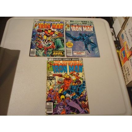 1978-1981, Marvel Comics, The Invincible IRON MAN, 3-Comics, #'s 110, 127, 152