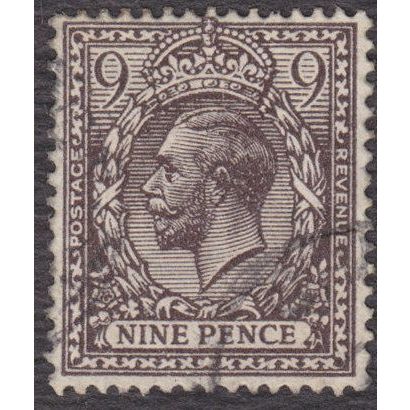 GB 1913 George V 9d Agate used SG392