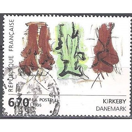 France 1995 Michel 3111 O Cote (2008) 2.00 € Art contemporain Kirkeby
