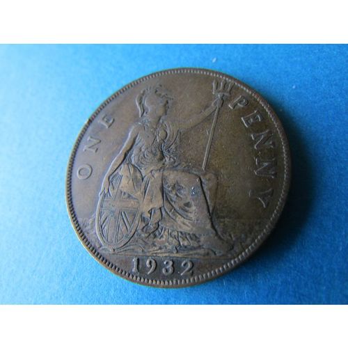 1932 GEORGE V ONE PENNY FREE POST. N