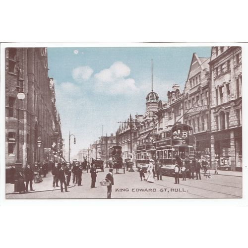 King Edward Street Hull Postcard Yorkshire