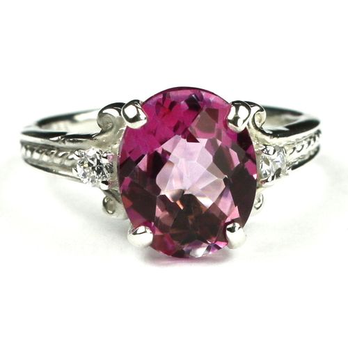 Pure Pink Topaz, 925 Sterling Silver Ring, SR136
