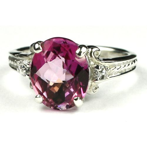 Pure Pink Topaz, 925 Sterling Silver Ring, SR136