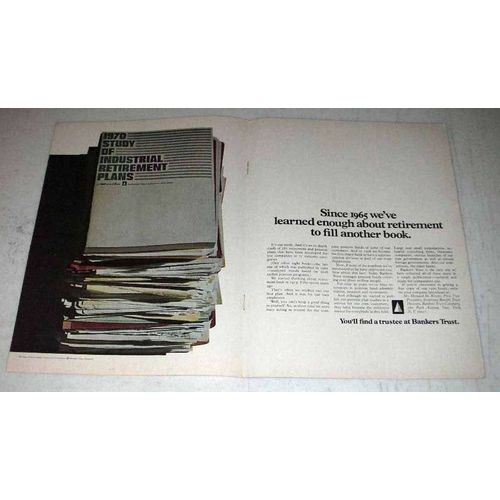1970 Bankers Trust Ad - Learned About Retirement