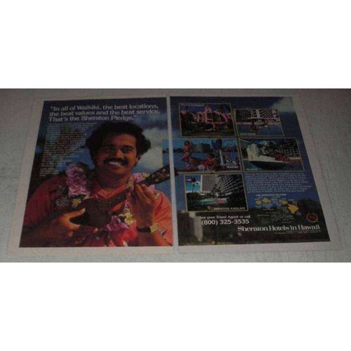 1981 Sheraton Hotel Ad - Surfrider, Waikiki, Moana,