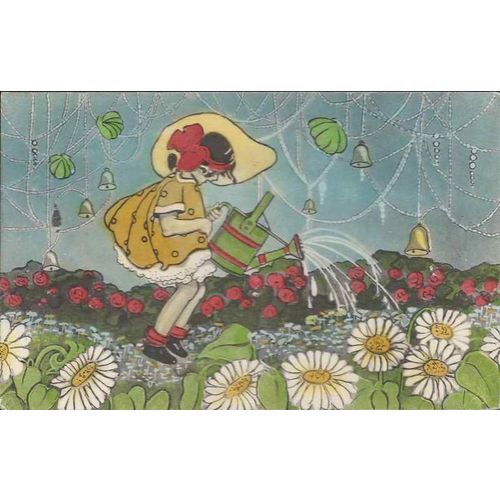 Mary, Mary Quite Contrary Rhyme USED 1947 Ad Card Toy Town Tavern Winchndon MASS