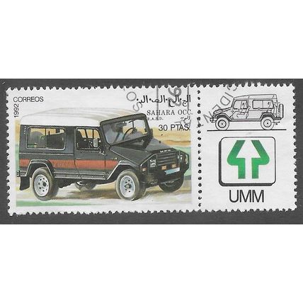 1992 30PTS 'SAHARA OCC. -VEHICLES' C.T.O FINE USED (EBID75-935)