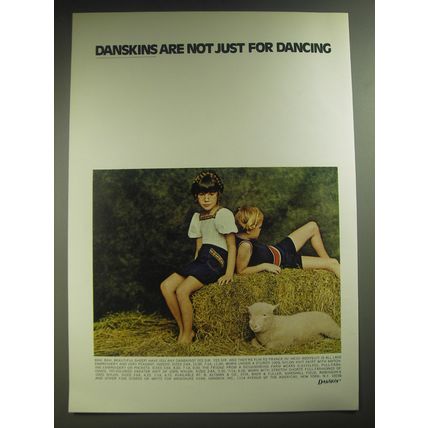 1974 Danskin Girls Fashion Ad - Danskins are not just for Dancing