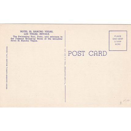 Las Vegas - Lot of 6 - Linen Era Postcards - El Rancho, Boulder Dam, Court House
