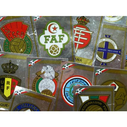 Panini Mexico 86 Team Badges (Ex Album - No Original Backs)