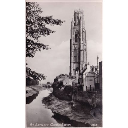 Boston Bridge Lincolnshire Batemans Ales Advertising Sign Postcard