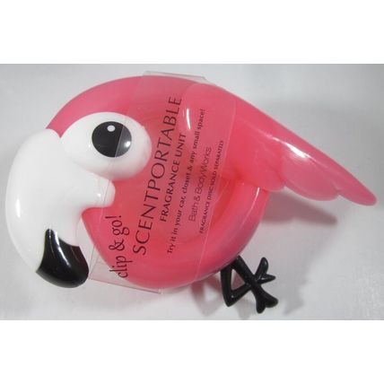 Bath & Body Works Scentportable Air Freshener Visor Clip bird Pink Parrot