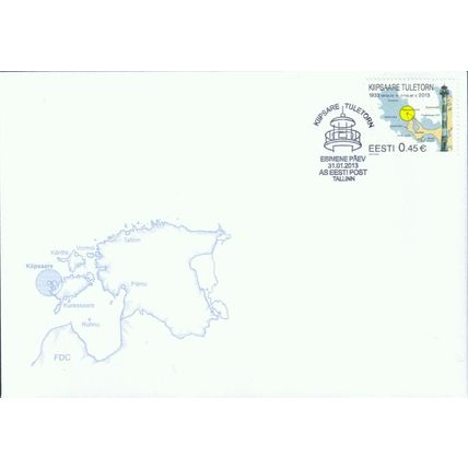 Estonia 'Kiipsare Lighthouse' FDC 2013