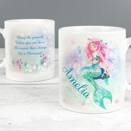 Mermaid mug for daughter children girlfriend happy birthday congratulations