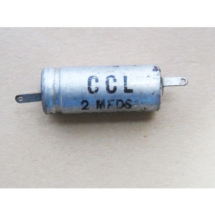 CCL 2µF 200V, Electrolytic Cap, 1950’s-60’s, New Old Stock. Valve Tube Coupling
