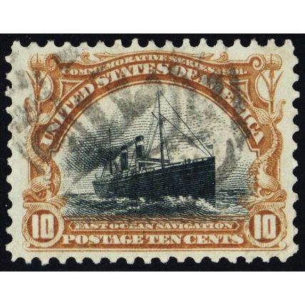 299, Used 10¢ VF/XF GEM - Pretty Stamp - Stuart Katz