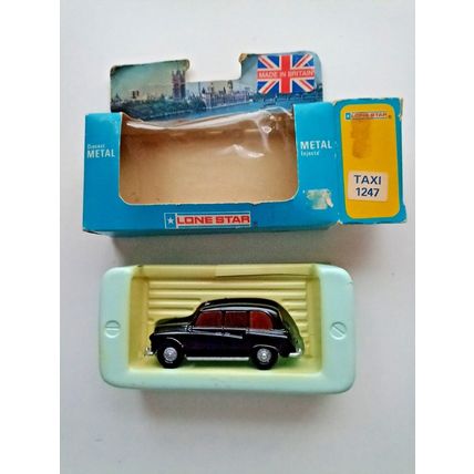 Circa 1984 Vintage Diecast LONE STAR London Taxi in Box. Model 1247.