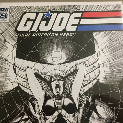 2018 Wondercon IDW GI Joe: A Real American Hero B&W Variant #250