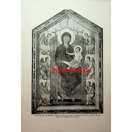 Madonna Of Cimabue, Book Illustration, c1907