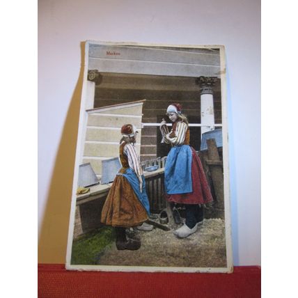 MARKEN, HOLLAND used antique postcard Isle of Marken 1923 pm =