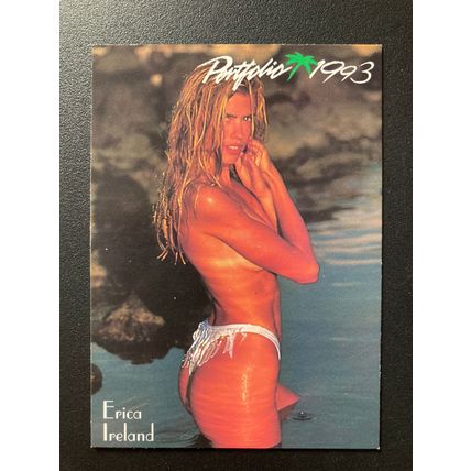 Portfolio 1993 Swimsuit Issue Base trading card # 77 Erica Ireland (A)