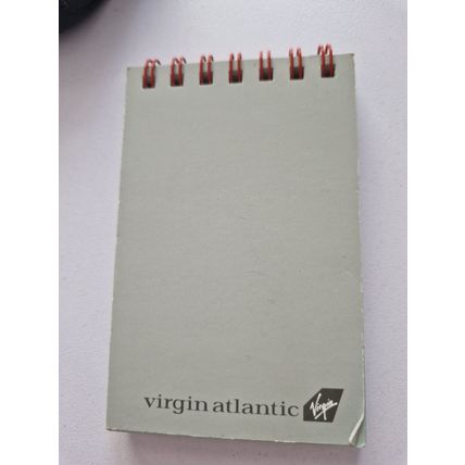 Vintage Virgin Atlantic Mini Spiral Pad - approx 20+ Pages