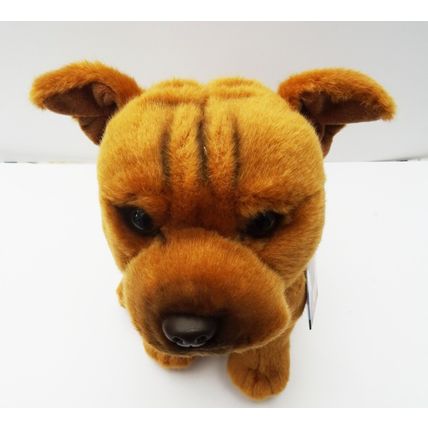Amstaff Staffie Staffordshire Bull Terrier 12" Plush Black, Blue, Brindle or Red