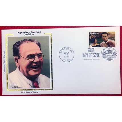 ZAYIX US Cover Colorano FDC 3144 no red bar Football Coach Pop Warner 010222SM27