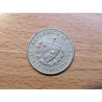 Cuba 1962 20 Centavo Coin