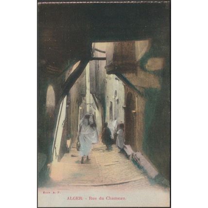 Rue de Chameau, Alger, c.1910 - AF CPA