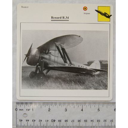Renard R.34 - Belgium - Trainer - Collectors Club Card