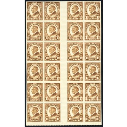 631, Mint VF NH Gutter Block of 24 Stamps SCV $79.50 * Stuart Katz