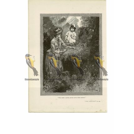 They Made a Pretty Picture, Inspirational, Book Illustration (Print), 1888