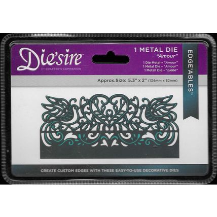 Crafter's Companion. Die'Sire. Amour Die. Die Cutting Cardmaking Crafts