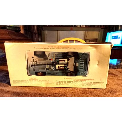 Hess Patrol Car 1993 Flashing Lights Dual Sound Siren W/Box 10 1/2" Long Working