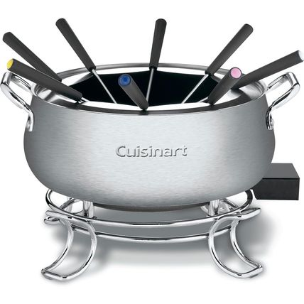 Cuisinart Fondue Pot, 3 Quart, for Chocolate, Cheese, Broth, Oil, Stainless Stee