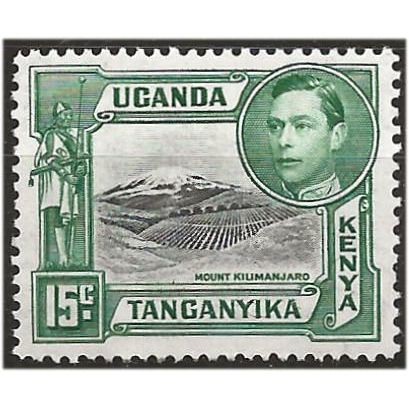 KUT 1952 SG138 15c Black & Green Mounted Mint . .. .