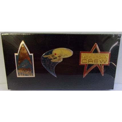 STAR TREK ' 25th ANNIVERSARY COLLECTION MOVIES ' 3 PINS SET (1991)