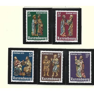 Luxembourg Stamps Scott #B292 To B296, Mint Never Hinged