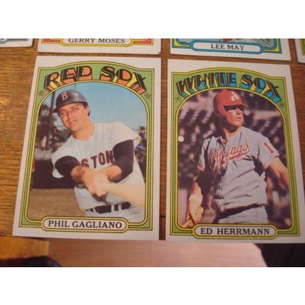 1972 Topps, 10-Cards, Mostly 400 & 500 Series