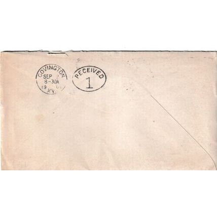 United States 1901 Lisbon MAINE-Covington KY Cover VGC Lisbon cancel written VGC