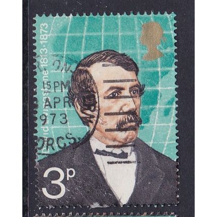 GB 1973 BRITISH EXPLORERS 3p LIVINGSTONE USED SG923