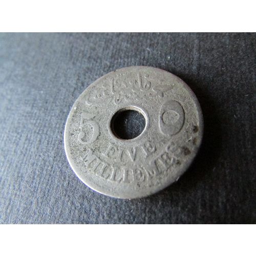 1917 EGYPT 5 MILLIEMES FREE POST. AF