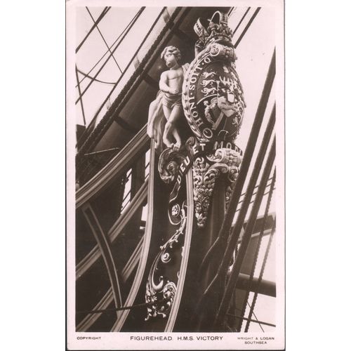Vintage PC 1961 - H.M.S. Victory - Figurehead, Portsmouth, Hampshire